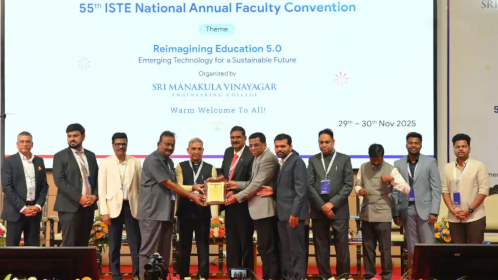 ISTE National Best Engineering College Award - 2025